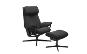 Ruhesessel Paul M, braun, inkl. Hocker