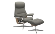 Ruhesessel Philip M, grau, inkl. Hocker