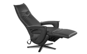 Leder Fernsehsessel Hampton Legere, anthrazit, inkl. Funktionen