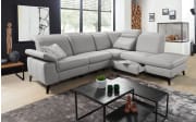 Ecksofa Magma, silber, inkl. Funktionen