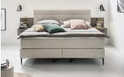 Boxspringbett Eforma, creme, 180 x 200 cm, Härtegrad 3/3