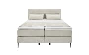 Boxspringbett Eforma, creme, 180 x 200 cm, Härtegrad 3/3