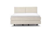 Boxspringbett Eforma, creme, 180 x 200 cm, Härtegrad 3/3
