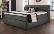 Boxspringbett Diamanti, anthrazit, 200 x 200 cm, Härtegrad 2 und 3