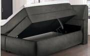 Boxspringbett Diamanti, anthrazit, 200 x 200 cm, Härtegrad 3 und 4