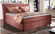 Boxspringbett Diamanti 4011, lila, 180 x 200 cm, Härtegrad 2 und 3