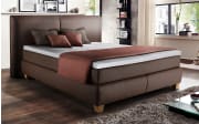 Boxspringbett Aryelle 300, schlamm, 180 × 200 cm, Härtegrad 2 und 3