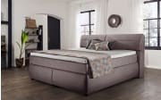 Boxspringbett Brillant, braun, 180 x 200 cm