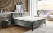 Boxspringbett HU-BX22141, Joyce silver, 180 x 200 cm