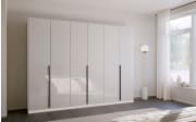 Drehtürenschrank Quadra, kristallweiß/alpinweiß, 271 x 229 cm