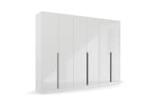 Drehtürenschrank Quadra, kristallweiß/alpinweiß, 271 x 229 cm