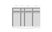 Schwebetürenschrank Syncrono, seidengrau, 316 x 211 cm