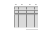Schlafzimmer X-tend/Lito/Allstars, graphit, 180 x 200 cm, Schrank 271 x 223 cm