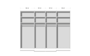 Panoramaschwebetürenschrank Saligo, basalt/graphit, 315 x 235 cm