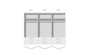 Drehtürenschrank Hersbruck, alpinweiß, 271 x 210 cm
