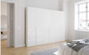 Drehtürenschrank Purisma, weiß, 301 x 223 cm, inkl. umfangreicher Zusatzausstattung