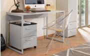 Schreibtisch Jumex, seidengrau, 120 x 58 cm