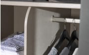 Drehtürenschrank Skat, seidengrau, 251 x 223 cm