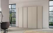 Drehtürenschrank Skat, seidengrau, 251 x 223 cm