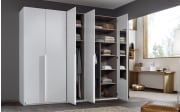 Drehtürenkleiderschrank Purisma, alpinweiß, 251 x 223 cm