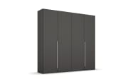 Drehtürenkleiderschrank Montclar, graphit matt, 200 x 223 cm, inkl. umfangreicher Zusatzausstattung