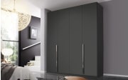 Drehtürenkleiderschrank Montclar, graphit matt, 200 x 223 cm, inkl. umfangreicher Zusatzausstattung