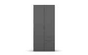 Drehtürenschrank 32Q1 Allrounder, grau, 91 x 197 cm