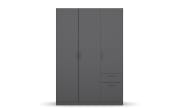 Drehtürenschrank 32Q2 Allrounder, grau, 136 x 197 cm