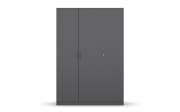 Drehtürenschrank 36A4 Allrounder, grau, 136 x 197 cm