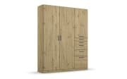 Drehtürenschrank 02L8 Allrounder, Eiche Artisan Nachbildung, 136 x 197 cm 