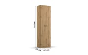 Apothekerschrank 3263 Allrounder, Eiche Artisan Nachbildung, 47 x 197 cm