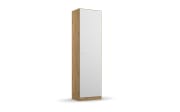 Drehtürenschrank Allrounder, Eiche Artisan Nachbildung/alpinweiß, 1-türig, 4 Böden