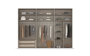 Schwebetürenschrank Contido, schwarz, 301 x 223 cm