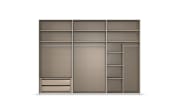 Schwebetürenschrank Contido, schwarz, 301 x 223 cm
