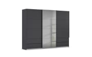 Schwebetürenschrank Elara, grau