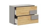 Kommode clip, Eiche/grau, inkl. Softclose Funktion