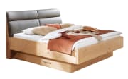 Comfort-Bett Cena, Wildeiche Furnier/Lack weiß, 140 x 200 cm