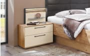 Schlafzimmer Cabrillo, sand/Balkeneiche furniert, 180 x 200 cm, Schrank 300 x 230 cm