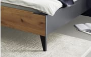 Schlafzimmer Keni, graphit, 180 x 200 cm, Schrank 300 x 223 cm