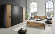 Schlafzimmer Keni, graphit, 180 x 200 cm, Schrank 300 x 223 cm