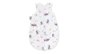 Jersey Schlafsack, weiß mit Motiv Crazy Animals, 86 cm