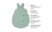 Babyschlafsack Terra, grün, 50/56 cm