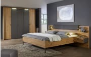 Schlafzimmer Mapy, Eiche Artisan Nachbildung/graphit, 180 x 200 cm, Schrank 251 x 223 cm