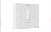 Drehtürenkleiderschrank Cherie, weiß, 250 x 223 cm
