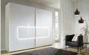 Schwebetürenschrank Tesero, weiß, 320 x 223 cm
