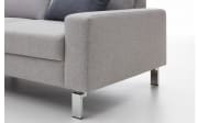 Wohnlandschaft Step Basic, hellgrau