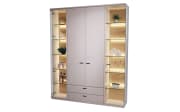 Vitrine Sydney, seidengrau, inkl. Softclose Funktion
