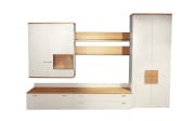 Wohnwand Severo, beige/Eiche sand, inkl. Softclose Funktion