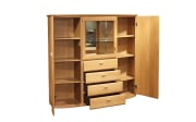 Highboard Savera, Eiche massiv/sand 