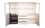 Highboard Sorano, weiß/Eiche